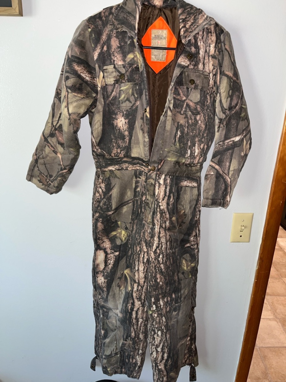 Master Sportsman Big Kids Full-Length Camouflage Coverall - Brown/Green Camo